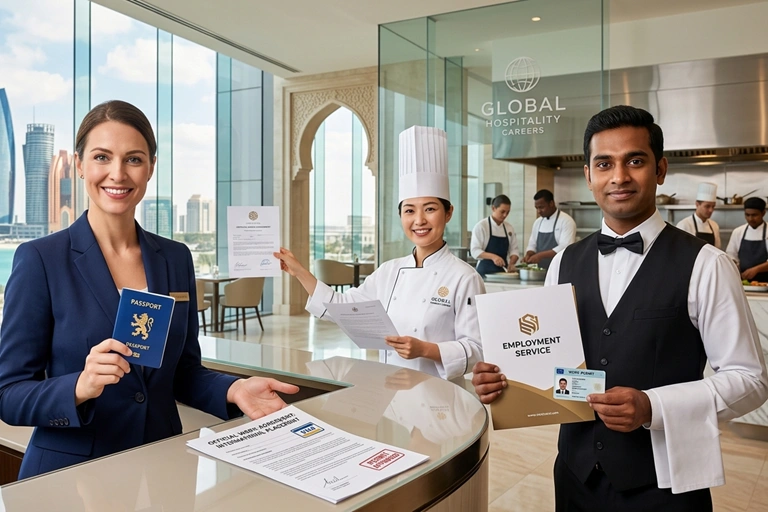 Verified Hotel Restaurant Jobs in Abroad with Visa and Work Permit Services
